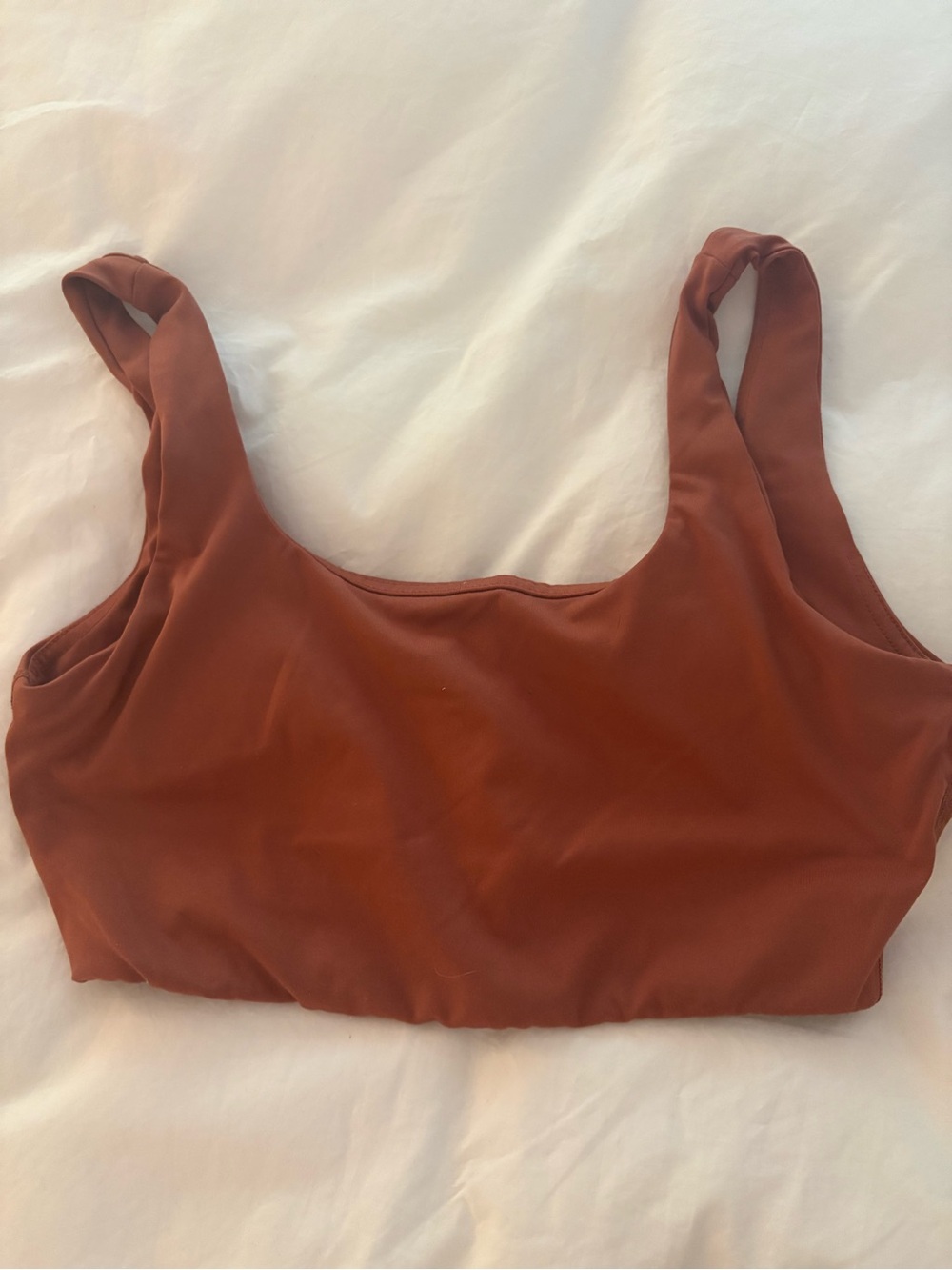 Madewell Rust Brown Scoop Sports Bra
